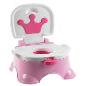 Fisher Price Pink Princess Stepstool Potty Chair